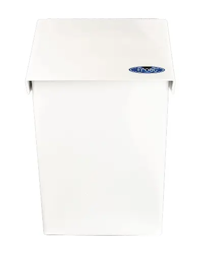 [FRO-620] Poubelle murale pour serviettes sanitaire en acier blanc